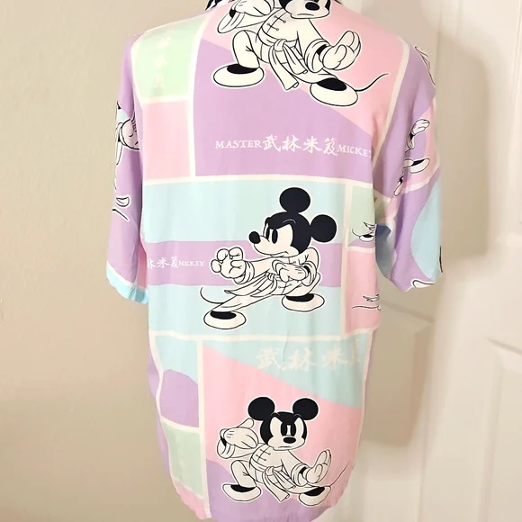 Bershka Disney Pastel Mickey Mouse Shirt Unisex. Size Oversize Small. - Picture 4 of 14